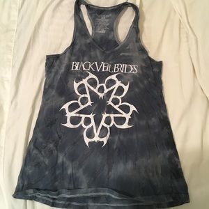 Blue gray Black Veil Brides band tank top